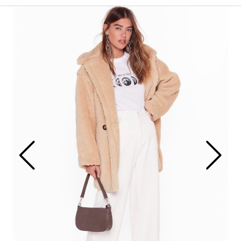 Faux fur coat